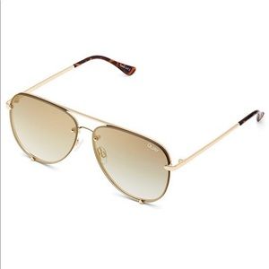 [QUAY AUSTRALIA] HIGH KEY RIMLESS GOLD SUNGLASSES